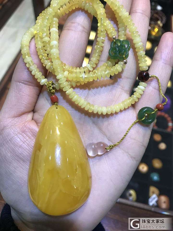 蜜蜡套装_项链琥珀蜜蜡
