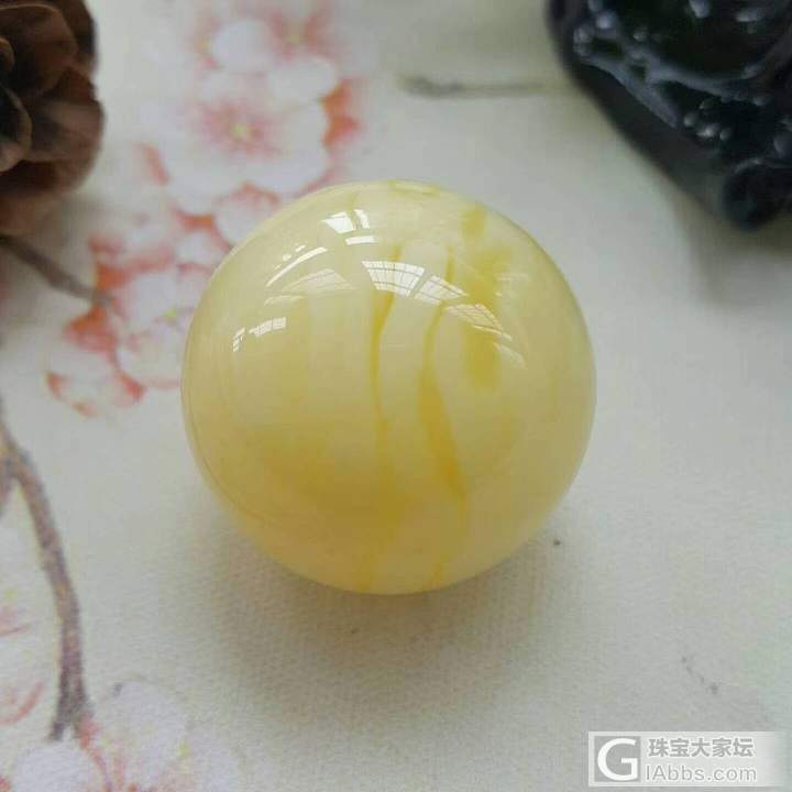 纯天然无优化极品俄料白蜡圆珠_配件蜜蜡