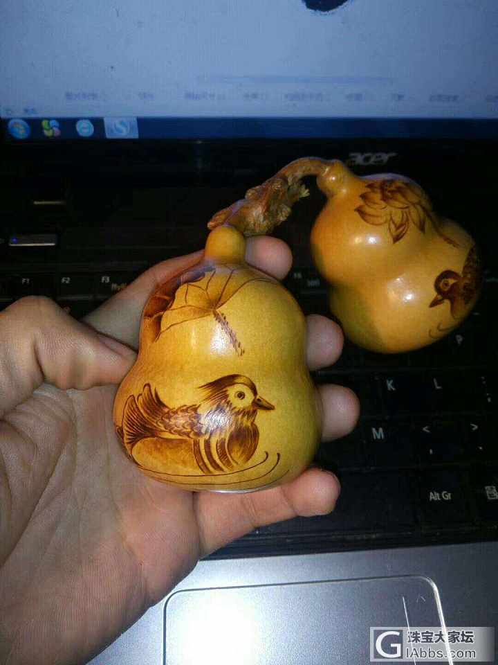 烙画葫芦。_葫芦