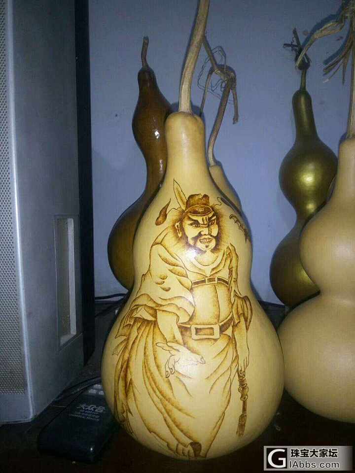 烙画葫芦。_葫芦