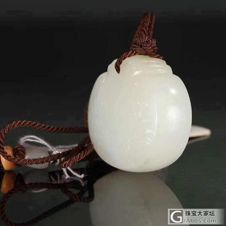 【爱玉玉铺】中国玉石雕刻大师 陈冠军老师作品 玉华天 心闲_和田玉挂件白玉