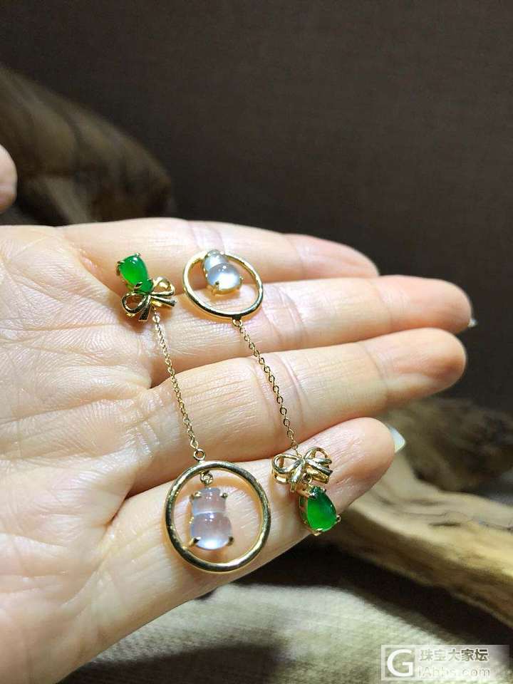 感觉酱油太简单太小了 请大家看看怎么改好_耳线翡翠镶嵌