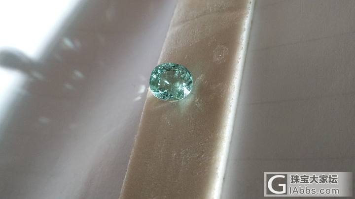碧玺小糖豆~海蓝宝的星星~刻面一波~_刻面宝石海蓝宝碧玺