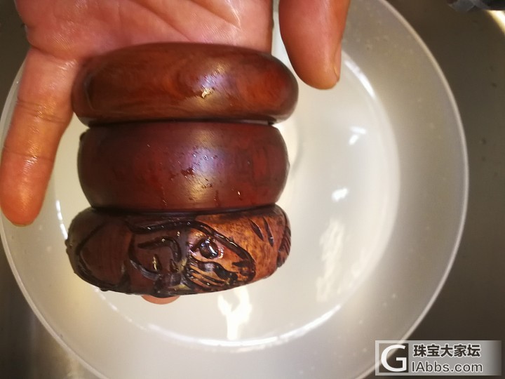 三个木镯和半碗绿松石_配件