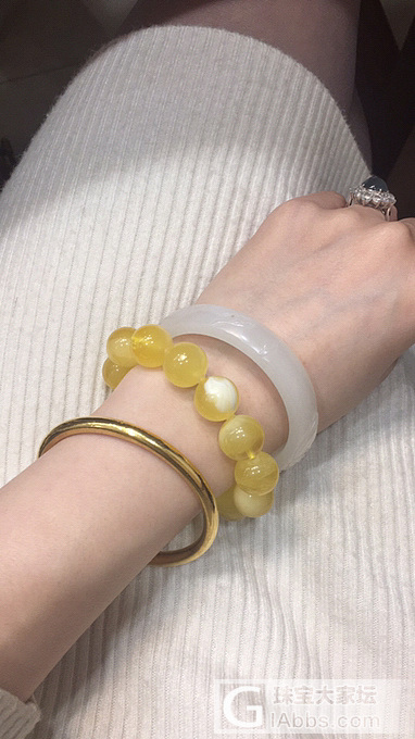 做手工_耳环珠串琥珀蜜蜡