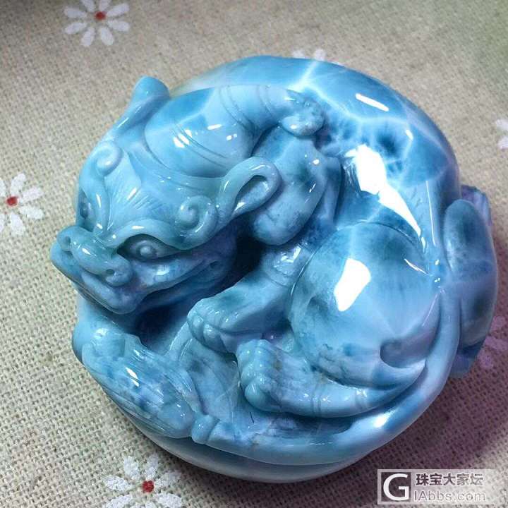海纹石貔貅，尺寸54-24mm   重128克_挂件海纹石