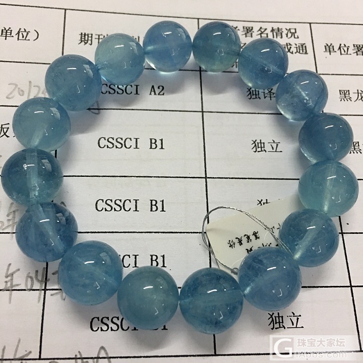 海蓝宝手串_珠串海蓝宝