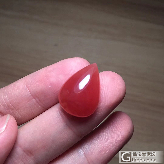 阿根廷冰种红纹石裸石_蛋面红纹石