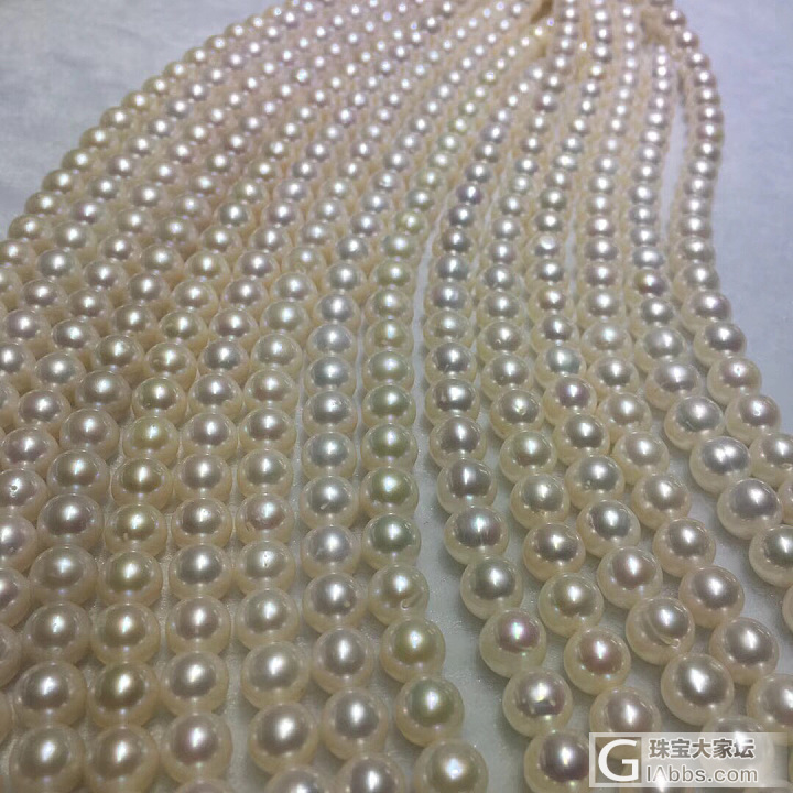 淡水珍珠项链9-10mm_项链淡水珍珠