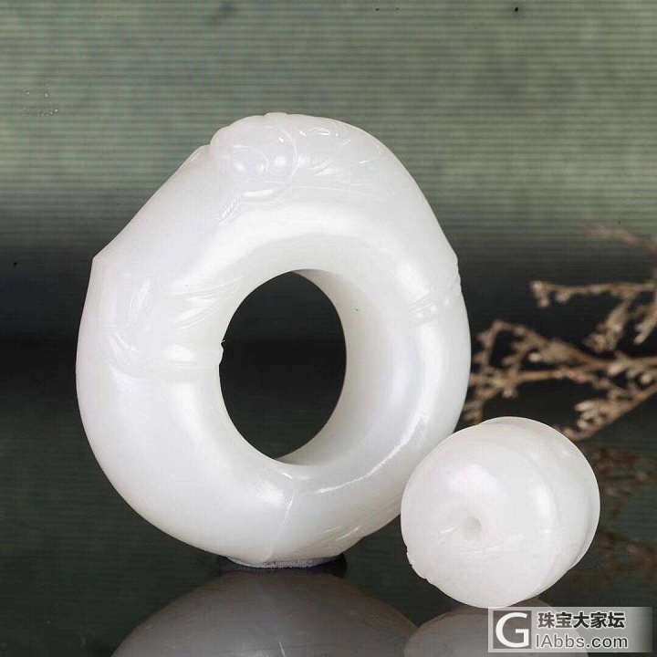 【爱玉玉铺】一鸣惊人扳指_挂件扳指和田玉