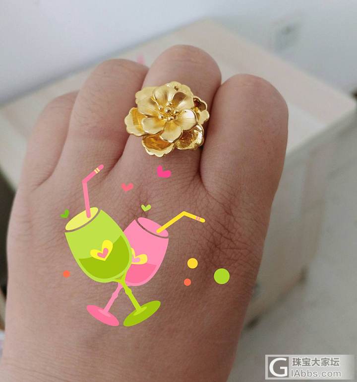 把那个戒指💍买回来了_戒指金