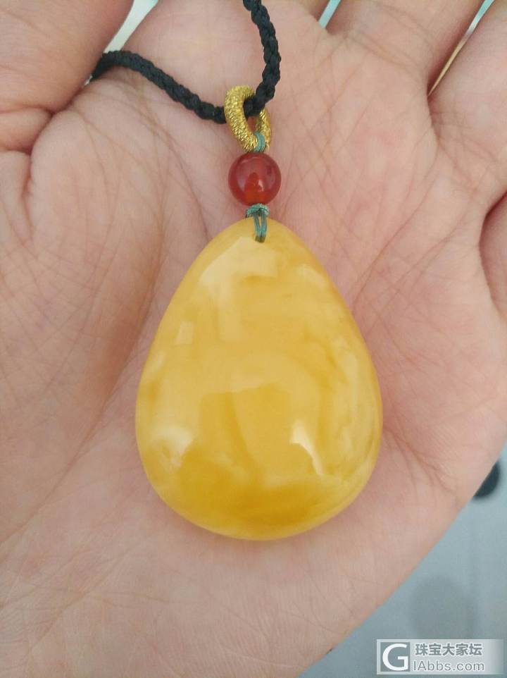转个蜜蜡水滴吊坠_挂件蜜蜡