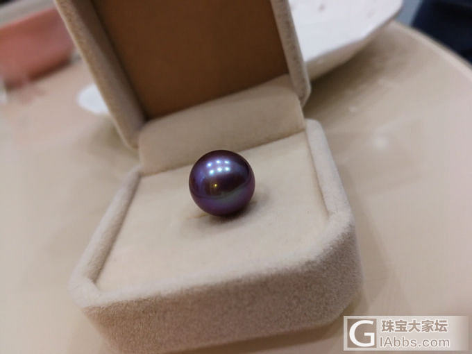 晒一颗爱迪生极品妖紫_淡水珍珠