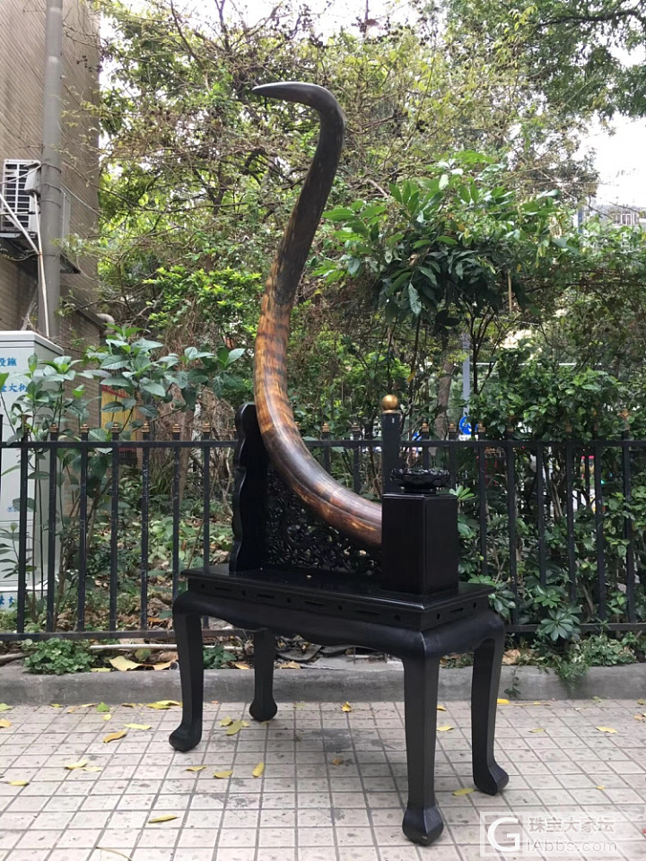 文玩收藏 艺术品 时尚珠宝 猛犸象牙 摆件 重器金蓝皮原牙摆 月下笛牙雕_摆件猛犸象牙工艺品