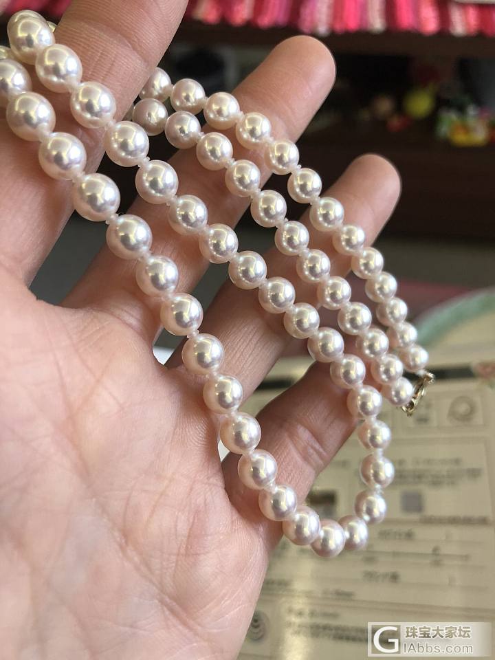 极光天女6-6.5mm，几千块_项链海水珍珠