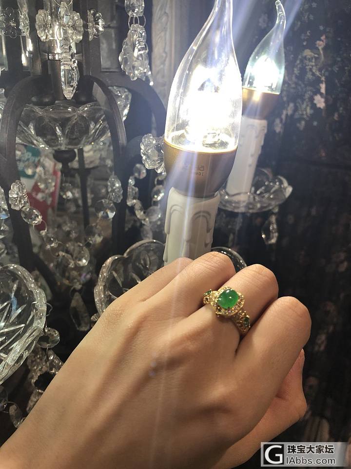 新来的宝贝，翡翠戒指_戒指翡翠