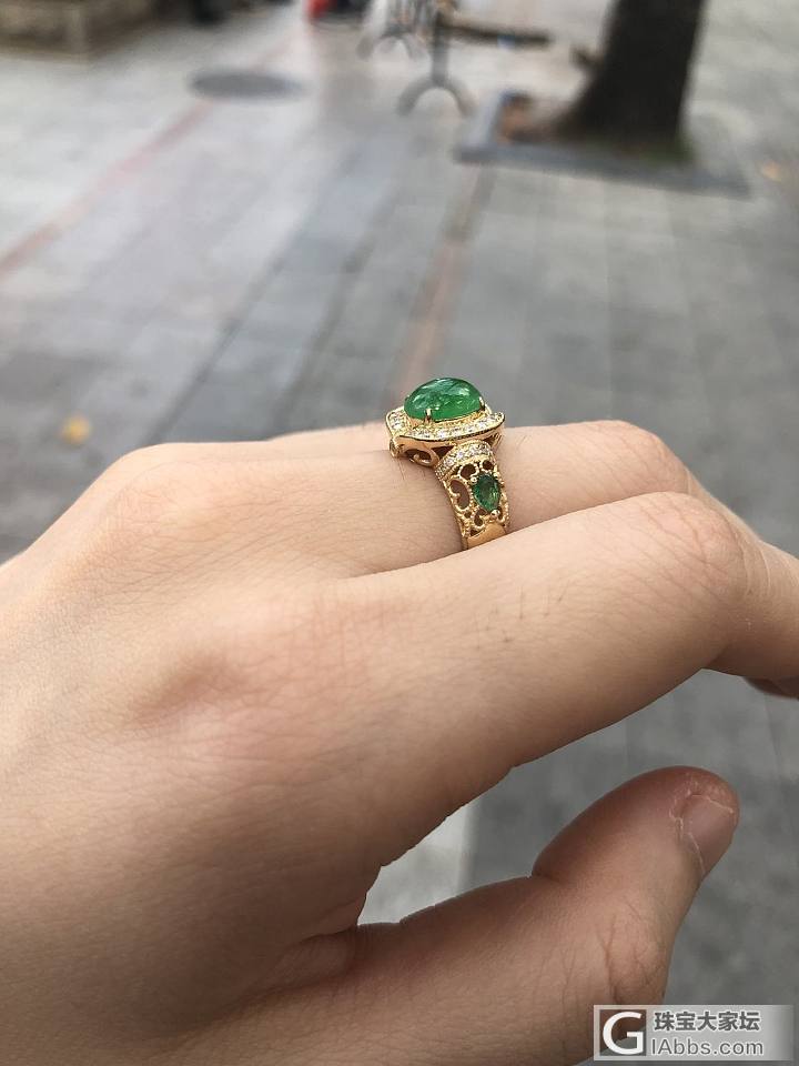 新来的宝贝，翡翠戒指_戒指翡翠