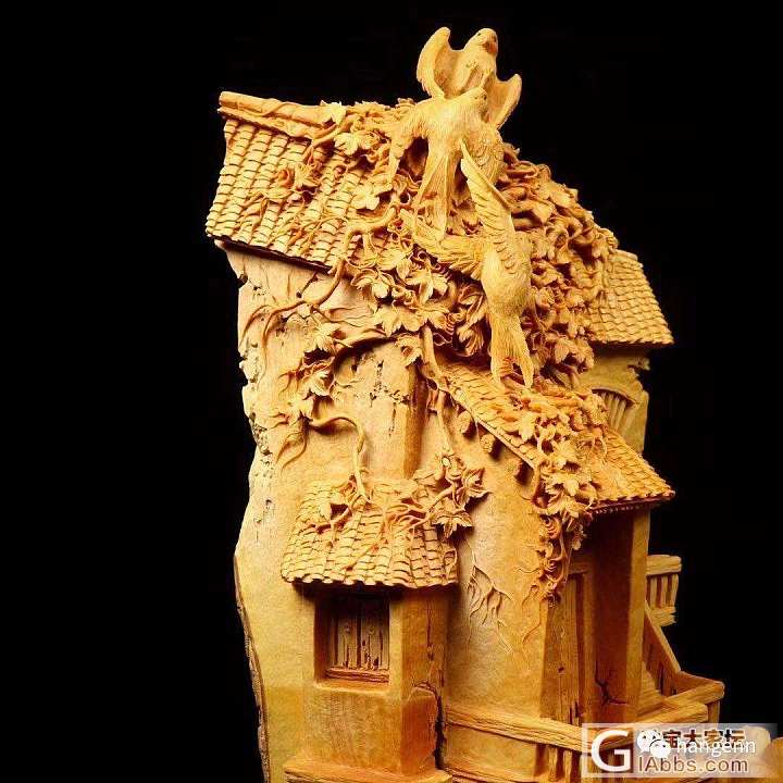 手工作品《老宅》精美绝伦年古色古香的老宅木雕精美绝伦_木雕
