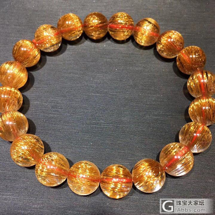 天然铜发晶手链！发丝顺，猫眼效应强！👊旺财旺事业的法宝，性价比高[勾引][勾引]..._珠串铜发晶