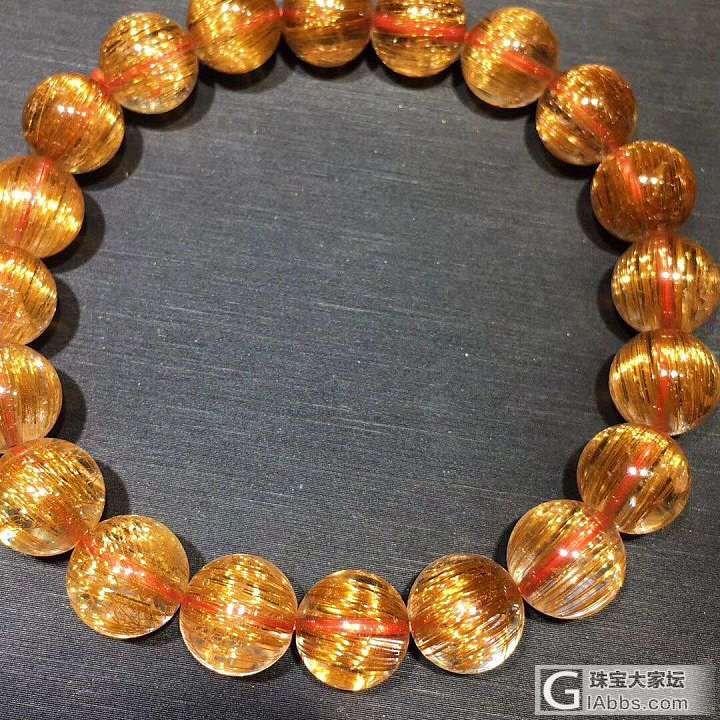 天然铜发晶手链！发丝顺，猫眼效应强！👊旺财旺事业的法宝，性价比高[勾引][勾引]..._珠串铜发晶
