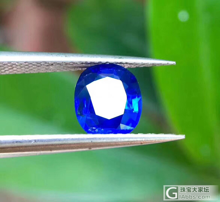 #泰勒彩宝#1.58ct缅甸无烧皇家蓝，不一样的美_蓝宝石刻面宝石