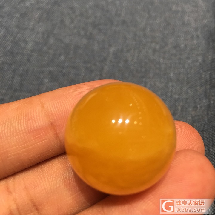 鸡油红蜜蜡圆珠_配件琥珀蜜蜡