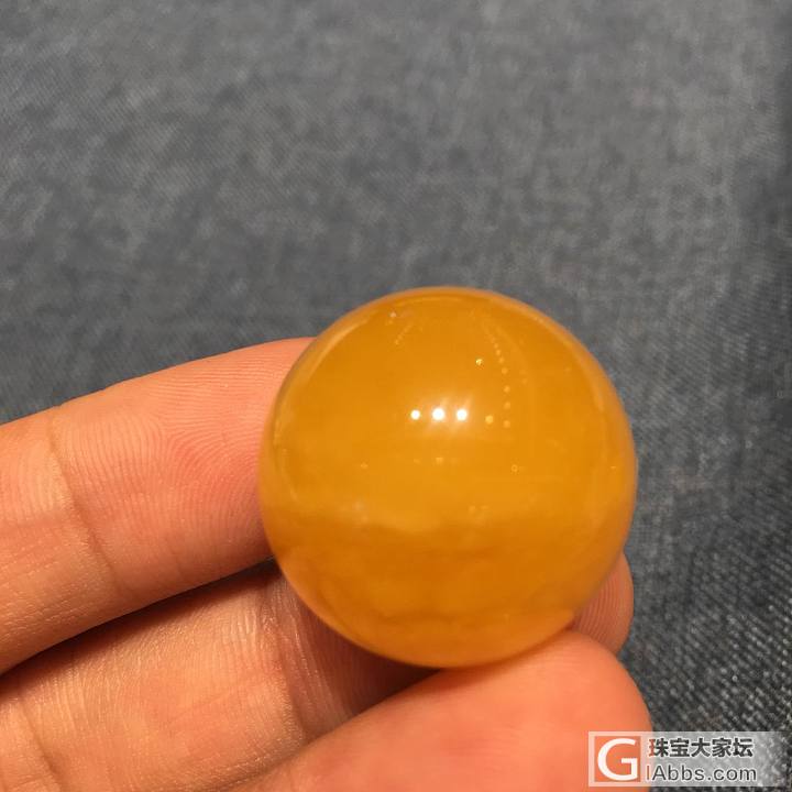 鸡油红蜜蜡圆珠_配件琥珀蜜蜡