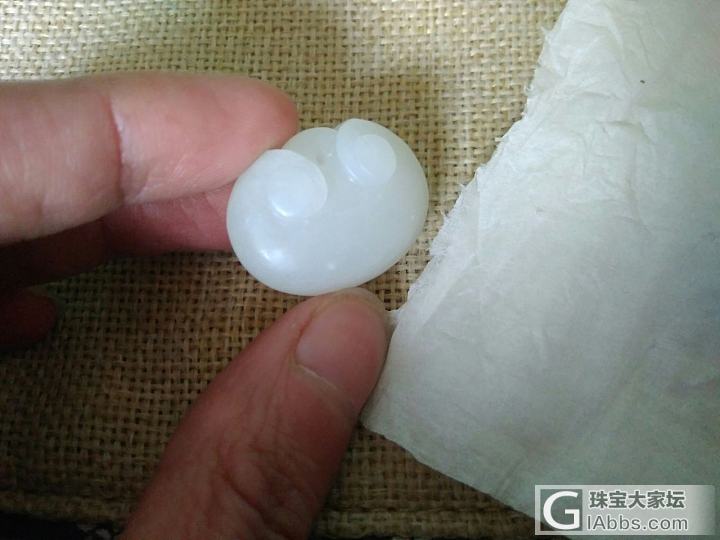 出两个萌版宝宝锁_挂件和田玉