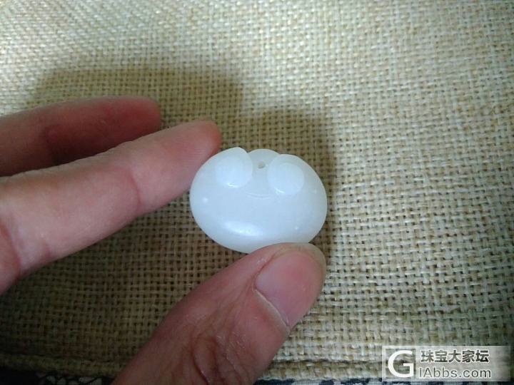 出两个萌版宝宝锁_挂件和田玉
