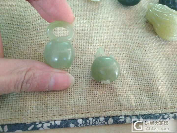 出两个萌版宝宝锁_挂件和田玉