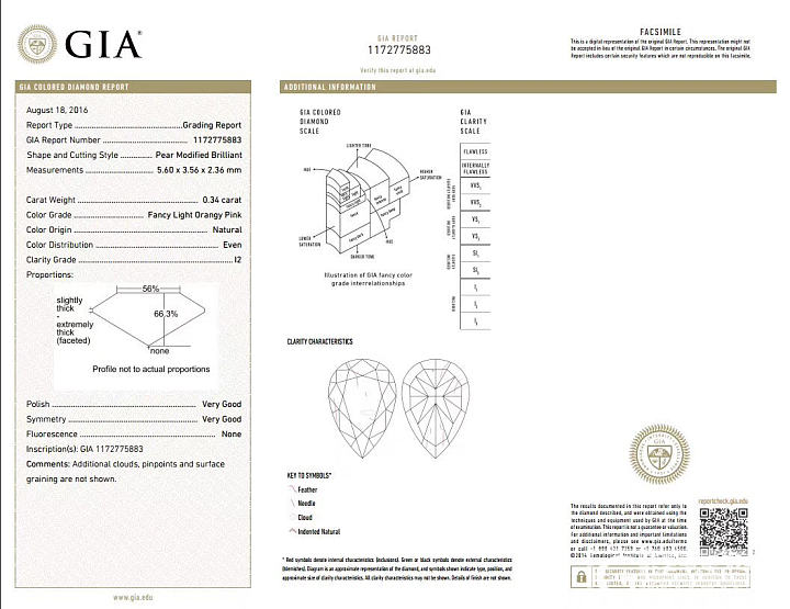 *GIA 粉钻*          
参数：GIA 0.34CT Fancy L..._彩钻