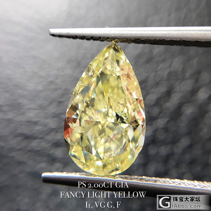 *GIA黄钻*  新货上架 
参数：GIA 2.00CT Fancy Light..._异形钻彩钻