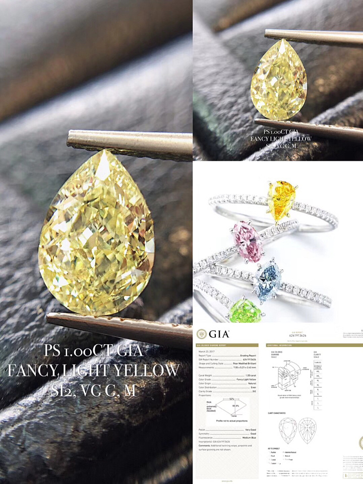 *GIA黄钻*  💫新货上架 💫
参数：GIA 1.00CT Fancy Lig..._彩钻