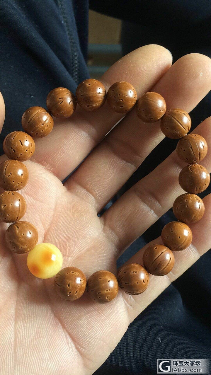 喜欢桃核光珠_珠串核桃