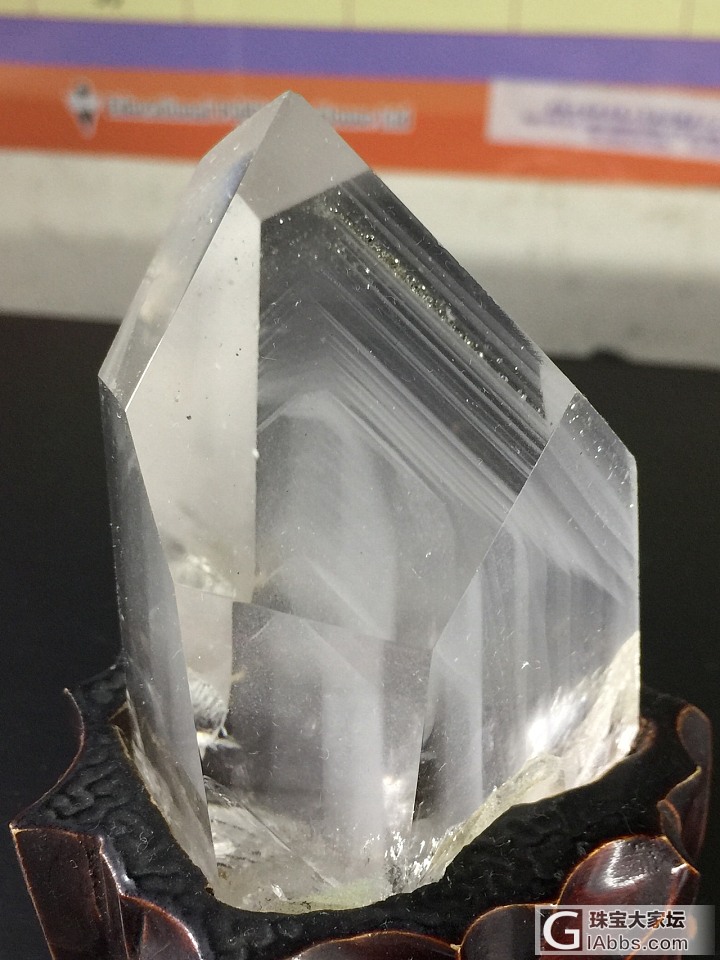白幽灵金字塔分享_摆件幽灵晶