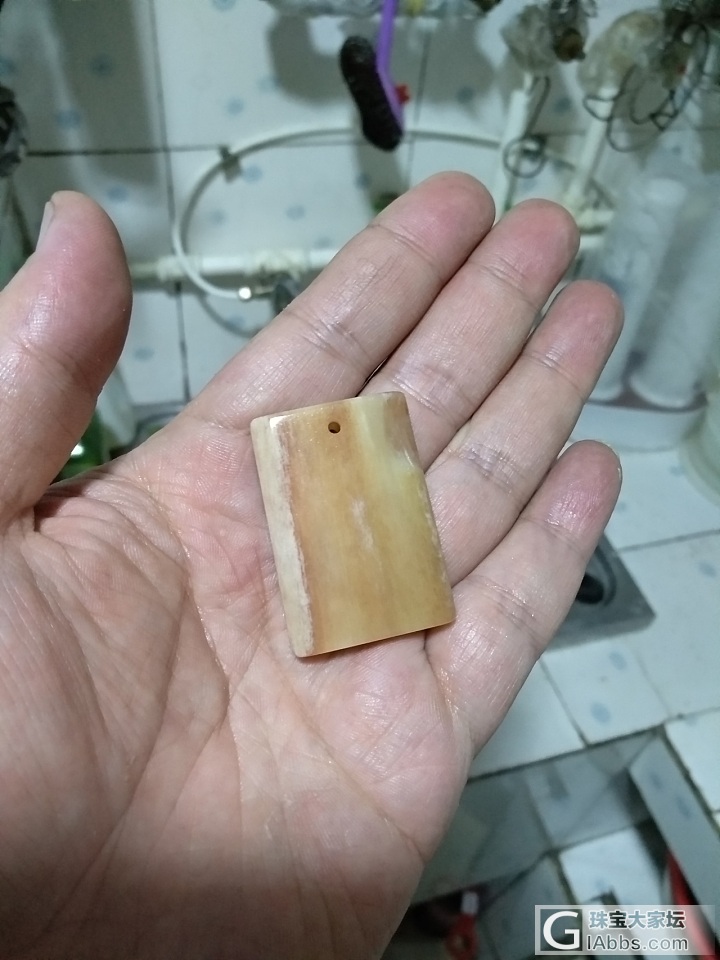 自己做块无事牌！_把玩件手工diy饰品制作打磨牙骨角