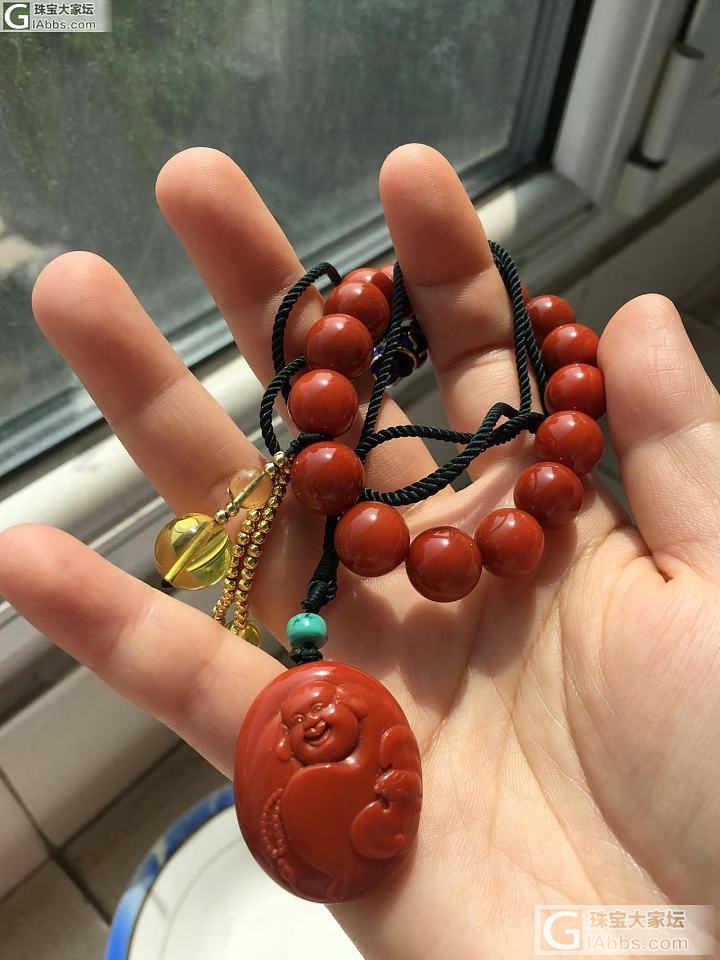 大刀卖闲置_珠串挂件南红