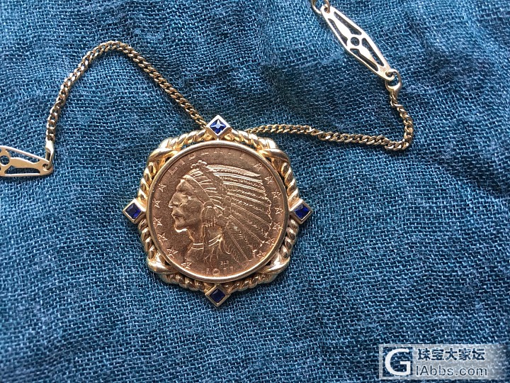 就爱跟风：也发一下金币项链_金币金