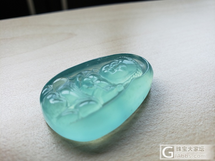 天青冻岫玉收藏级龙龟，极品挂件，不输翡翠_挂件岫岩玉