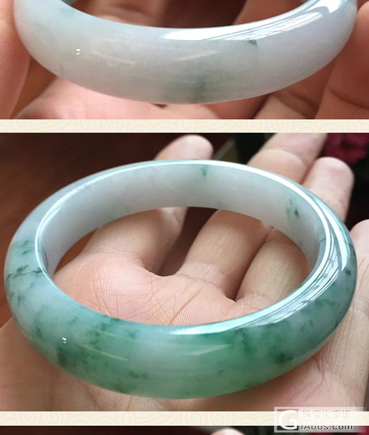 【4.24.2】天然老坑翡翠A货春彩圆镯 飘花圆镯 特别美好 温婉大方_翡翠手镯