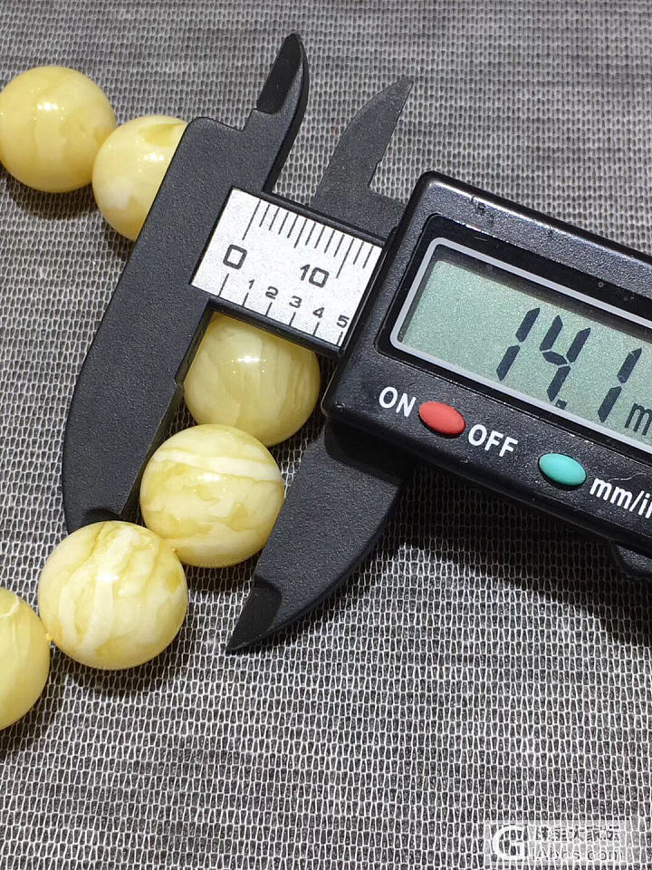 24.1克！14+纯天然俄白花蜜手串，颗颗精选，蜡质浓郁，花纹清晰漂亮，高端白花..._珠串蜜蜡