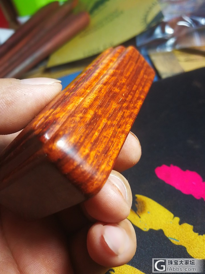 小叶紫檀小压方_摆件小叶紫檀