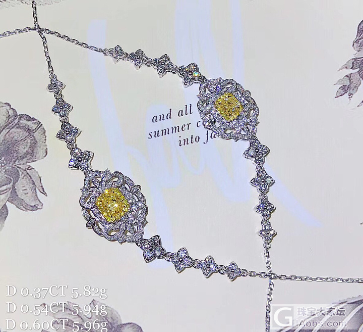 *成品黄钻* 🔅新货上架🔅
1️⃣主石0.37CT 配石0.641CT 小黄0.06..._彩钻手链吊坠