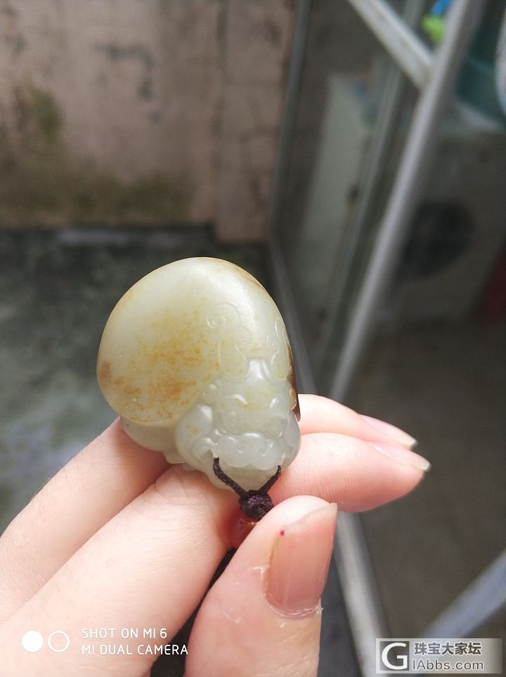 萌萌的带皮高背龙龟_挂件和田玉