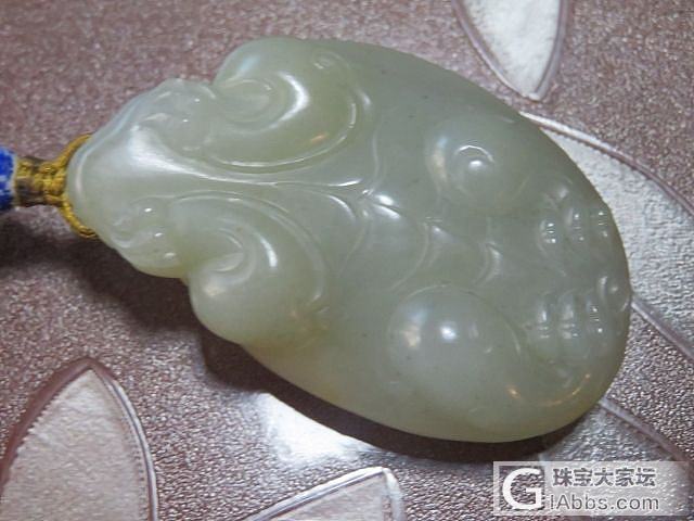 萌萌的带皮高背龙龟_挂件和田玉
