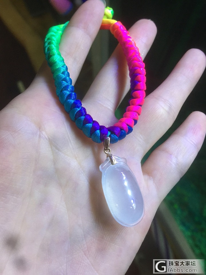 最近带的！_编绳翡翠
