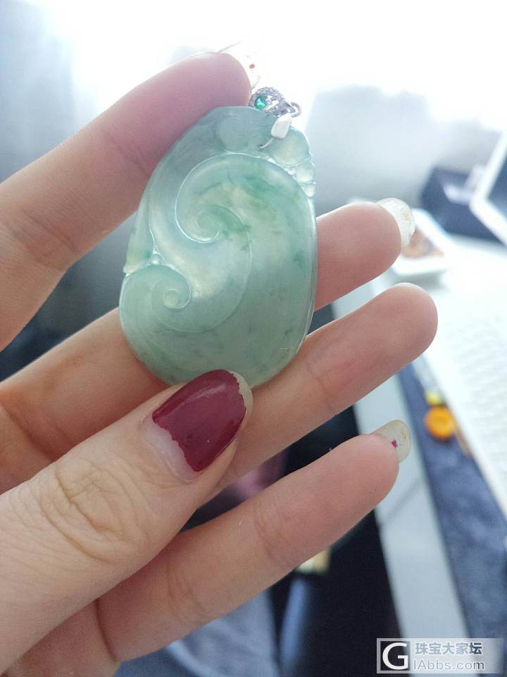 出一个翡翠如意，母亲节送妈的，没用上，_翡翠