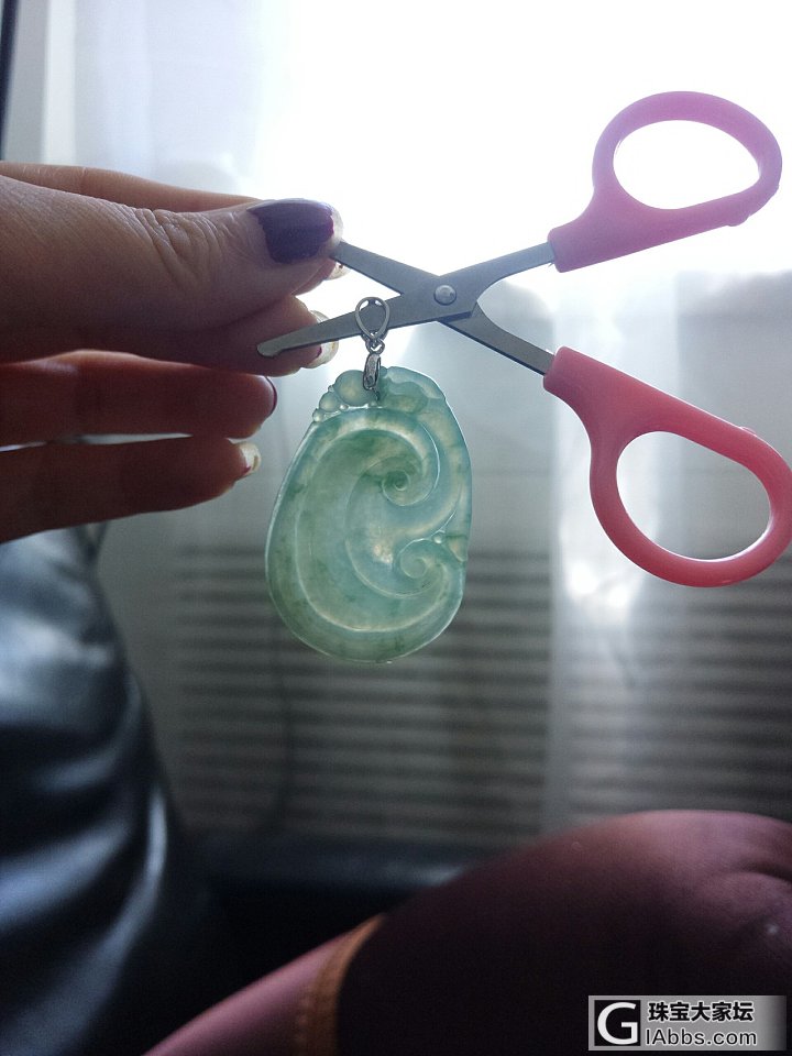 出一个翡翠如意，母亲节送妈的，没用上，_翡翠