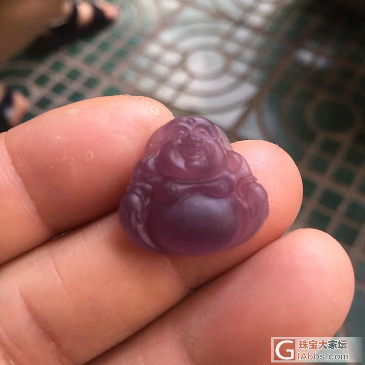 印尼紫玉髓_挂件蛋面玉髓