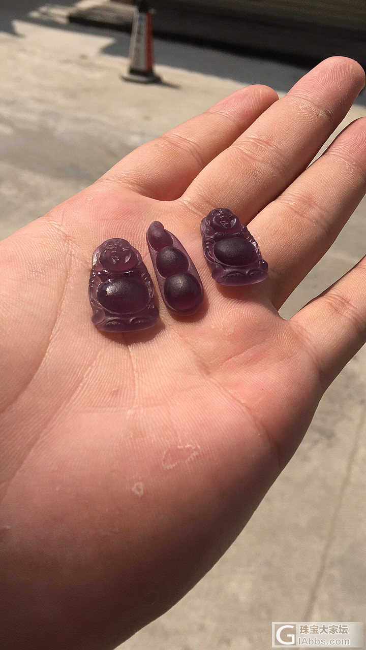 印尼紫玉髓_挂件蛋面玉髓